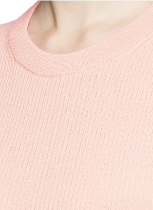 Detail View - Click To Enlarge - T BY ALEXANDER WANG - Merino wool rib knit sweater