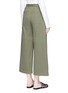 Back View - Click To Enlarge - T BY ALEXANDER WANG - Cotton twill culottes