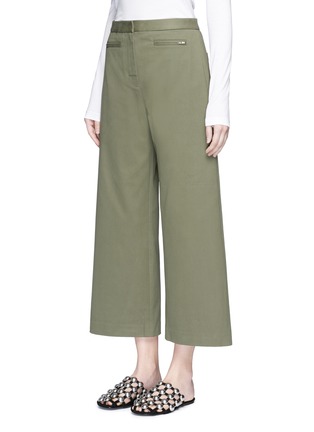 Front View - Click To Enlarge - T BY ALEXANDER WANG - Cotton twill culottes
