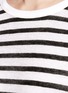 Detail View - Click To Enlarge - T BY ALEXANDER WANG - Stripe drop shoulder long sleeve T-shirt