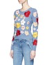 Front View - Click To Enlarge - ALICE & OLIVIA - 'Lucca' floral embroidered sweater