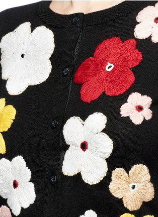 Detail View - Click To Enlarge - ALICE & OLIVIA - 'Lyndia' floral embroidered cardigan