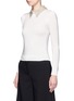 Front View - Click To Enlarge - ALICE & OLIVIA - 'Era' embellished collar wool sweater