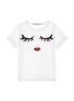 Main View - Click To Enlarge - ALICE & OLIVIA - 'Stace Wink Face' print cotton kids T-shirt