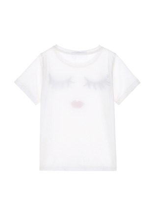 Figure View - Click To Enlarge - ALICE & OLIVIA - 'Stace Wink Face' print cotton kids T-shirt