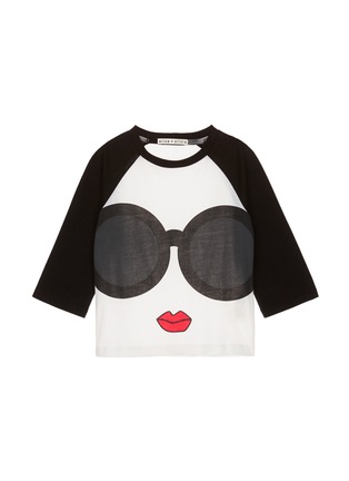 Main View - Click To Enlarge - ALICE & OLIVIA - 'Stace Face' print cotton kids T-shirt