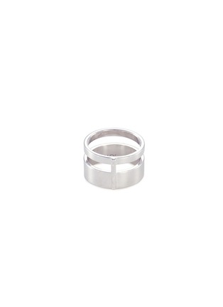 Figure View - Click To Enlarge - REPOSSI - 'Berbère Module' 18k white gold two row ring