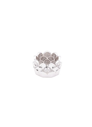 Figure View - Click To Enlarge - FRED - 'Une Ile d'Or' diamond 18k white gold scalloped ring