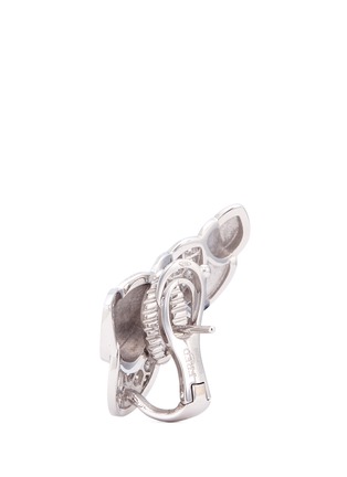 Detail View - Click To Enlarge - FRED - 'Une Ile d'Or diamond 18k white gold earrings