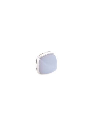 Main View - Click To Enlarge - FRED - 'Pain de sucre' chalcedony 18k white gold pyramid medium charm