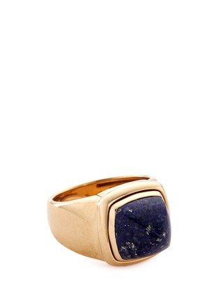 Detail View - Click To Enlarge - FRED - 'Pain de sucre' lapis lazuli 18k yellow gold pyramid medium charm