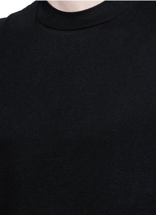 Detail View - Click To Enlarge - T BY ALEXANDER WANG - High crew neck cotton jersey T-shirt
