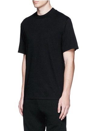 Front View - Click To Enlarge - T BY ALEXANDER WANG - High crew neck cotton jersey T-shirt