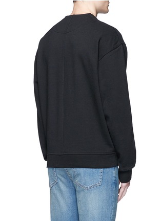 Back View - Click To Enlarge - T BY ALEXANDER WANG - Vintage fleece cotton blend sweatshirt