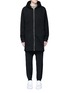 Main View - Click To Enlarge - T BY ALEXANDER WANG - Dip hem hooded jersey parka