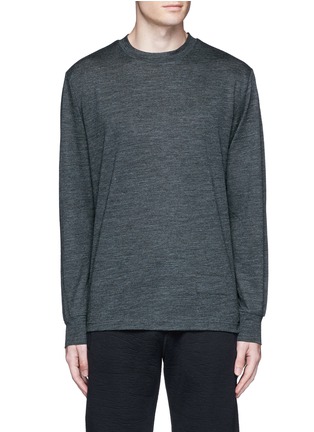 Main View - Click To Enlarge - T BY ALEXANDER WANG - Patch wool mélange T-shirt