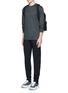 Figure View - Click To Enlarge - T BY ALEXANDER WANG - Patch wool mélange T-shirt
