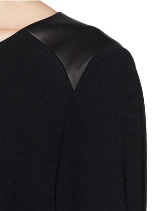 Detail View - Click To Enlarge - RAG & BONE - Howard' leather panel crepe dress