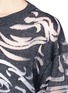 Detail View - Click To Enlarge - ALEXANDER WANG - Abstract paisley gauze insert sweater