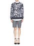 Figure View - Click To Enlarge - ALEXANDER WANG - Abstract paisley gauze insert sweater