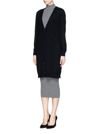 Front View - Click To Enlarge - THEORY - 'Emra' cashmere long cardigan 
