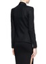 Back View - Click To Enlarge - HELMUT LANG - Scrunch neck stretch wool tuxedo jacket