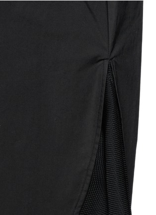 Detail View - Click To Enlarge - 3.1 PHILLIP LIM - Basketweave panel poplin shirt dress 