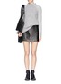 Figure View - Click To Enlarge - T BY ALEXANDER WANG - Leather wrap skirt