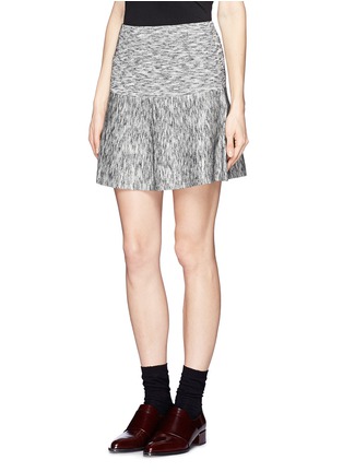 Front View - Click To Enlarge - THEORY - 'Gida K' space dye wool flare skirt