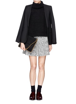 Figure View - Click To Enlarge - THEORY - 'Gida K' space dye wool flare skirt