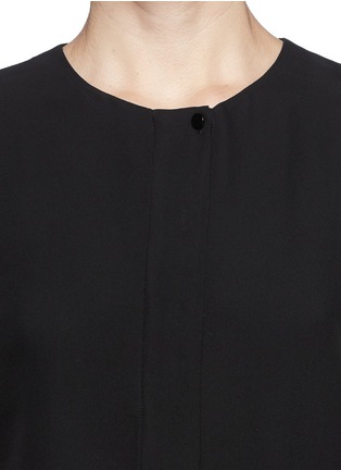 Detail View - Click To Enlarge - THEORY - 'Gentaire' double layer silk georgette blouse