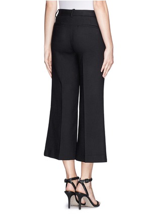 Back View - Click To Enlarge - THEORY - 'Inza' cropped flare wool pants