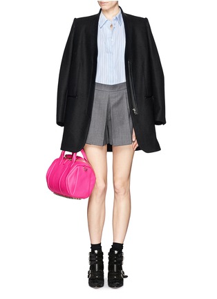Figure View - Click To Enlarge - ALEXANDER WANG - 'Rockie' mini leather duffle