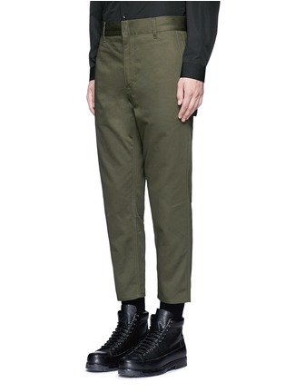 Front View - Click To Enlarge - BALENCIAGA - Slim fit cotton cargo pants