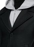 Detail View - Click To Enlarge - NEIL BARRETT - Slim fit vest underlay wool peacoat