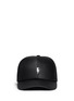 Main View - Click To Enlarge - NEIL BARRETT - Thunderbolt bonded leather baseball cap