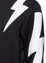 Detail View - Click To Enlarge - NEIL BARRETT - 'Thunderbolt' print zip side sweatshirt
