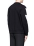 Back View - Click To Enlarge - NEIL BARRETT - 'Thunderbolt' print zip side sweatshirt