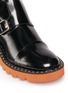 Detail View - Click To Enlarge - STELLA MCCARTNEY - 'Odette' eco patent leather buckle boots