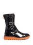 Main View - Click To Enlarge - STELLA MCCARTNEY - 'Odette' eco patent leather buckle boots