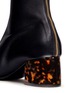 Detail View - Click To Enlarge - STELLA MCCARTNEY - Tortoiseshell effect acetate heel alter nappa boots