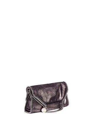 Front View - Click To Enlarge - STELLA MCCARTNEY - 'Falabella' small shaggy deer foldover chain tote