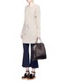 Figure View - Click To Enlarge - STELLA MCCARTNEY - 'Falabella' small shaggy deer foldover chain tote