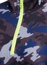 Detail View - Click To Enlarge - LAAIN - Camouflage print zip front top