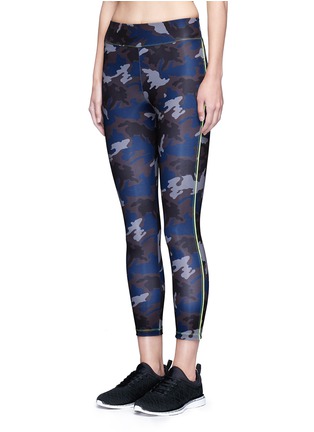 Front View - Click To Enlarge - LAAIN - Camouflage performance jersey 3/4 leggings