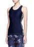Front View - Click To Enlarge - LAAIN - Camouflage colourblock tank top