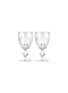 Main View - Click To Enlarge - AUTHENTIQUES - Star cut two-piece vintage glass set