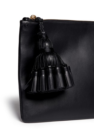 Detail View - Click To Enlarge - ANYA HINDMARCH - 'Georgiana' leather clutch