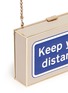 Detail View - Click To Enlarge - ANYA HINDMARCH - 'Keep Your Distance Imperial' leather box clutch