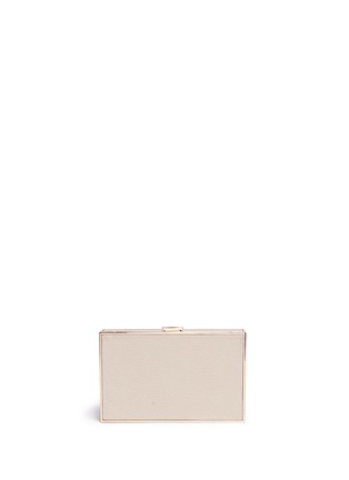 Back View - Click To Enlarge - ANYA HINDMARCH - 'Keep Your Distance Imperial' leather box clutch